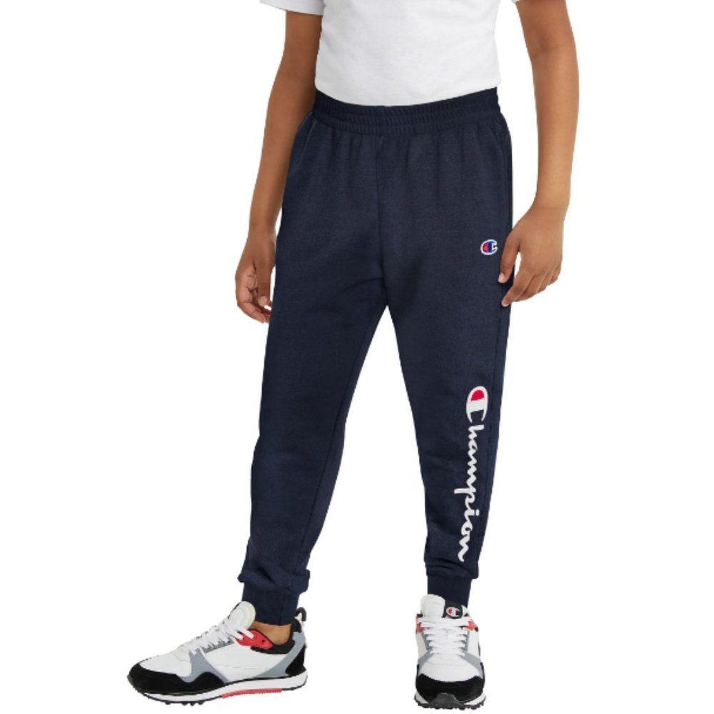 Champion Boys Joggers Sweatpants Big Kids' Fleece Classic Script Logo